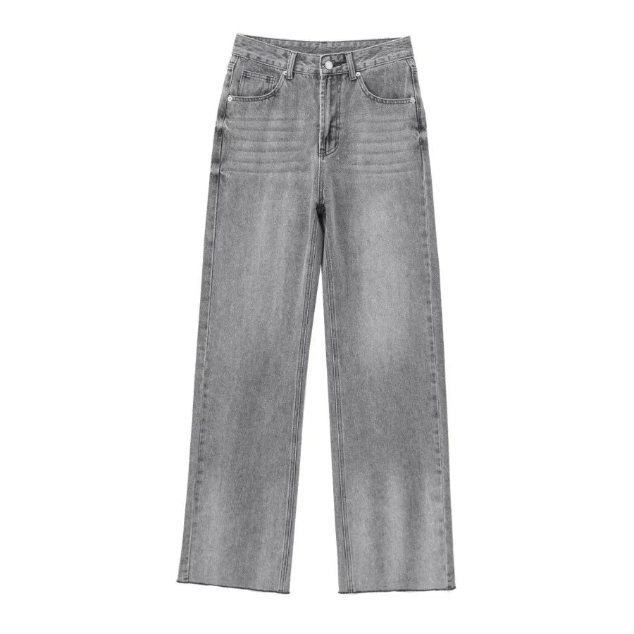 Comfortable High Waist Wide Leg Jeans Women