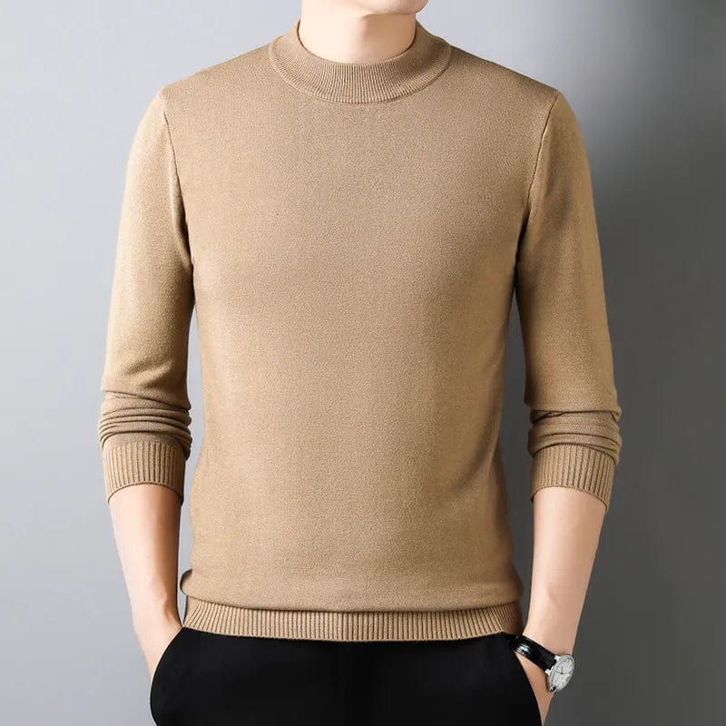 Classic Mens Plain Cashmere Sweater - VogeLuxe