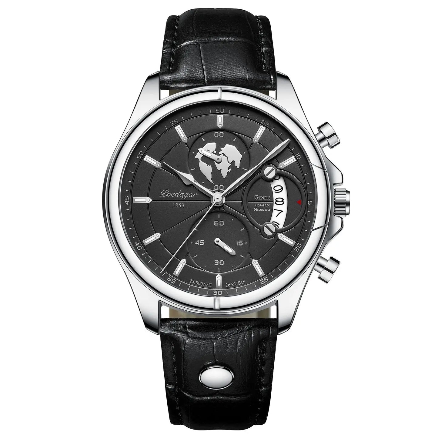 Leather Strap Men's Watch
