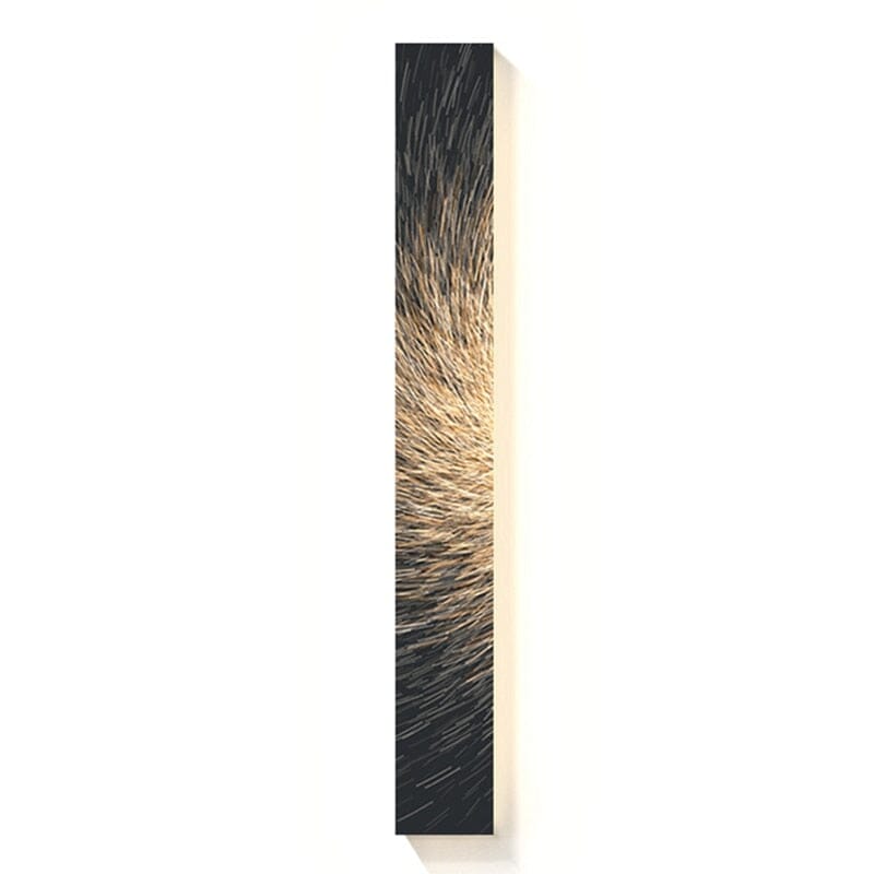 Rustic Fabric Panel Wall Light