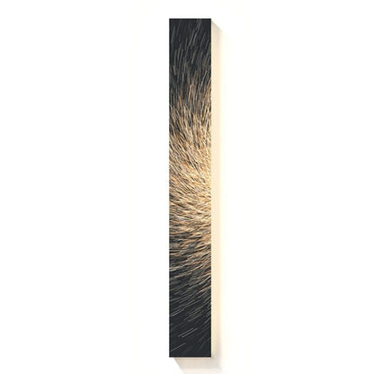 Rustic Fabric Panel Wall Light