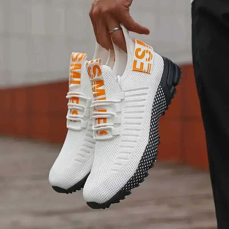 Breathable Men's Athletic Sneakers - VogeLuxe