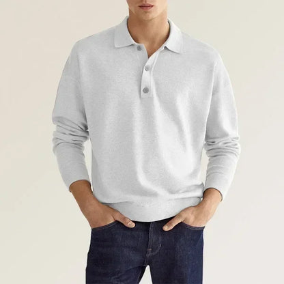 Classic Fit Men's Polo Shirt – Slim Button Down Collar Top