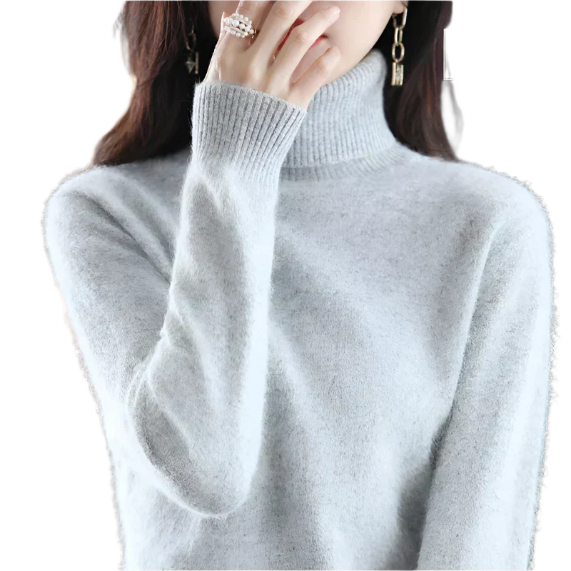 Soft Cashmere Turtleneck Sweater For Women