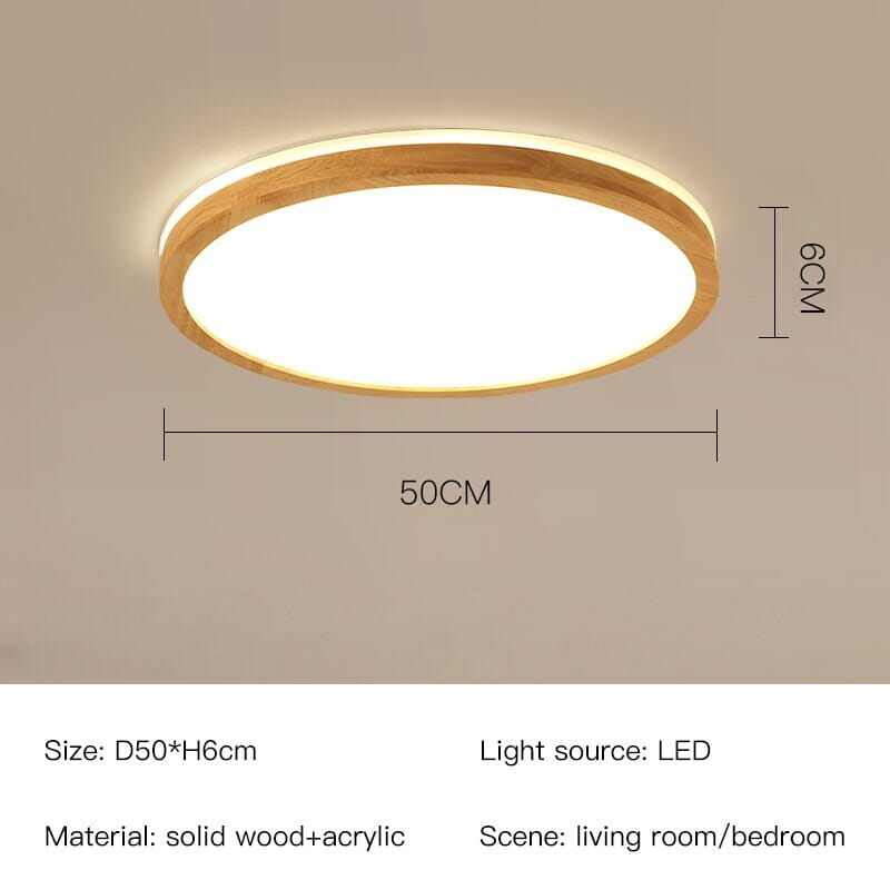 Natural Wood Table Lamp
