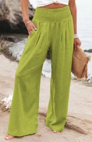 Soft & Chic Women's Cotton Elastic Pants