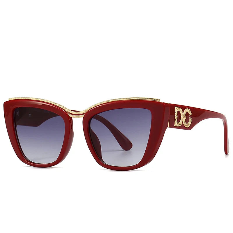 Fashionable Women's Gradient Aviator Shades