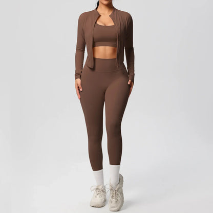 Fitness 3-Piece Sports Outfit for Women