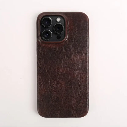 Premium Leather iPhone Cover Genuine Handmade Cowhide