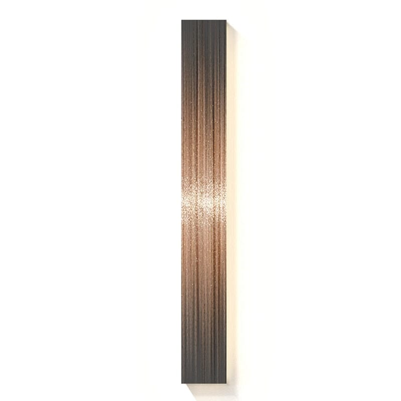 Rustic Fabric Panel Wall Light