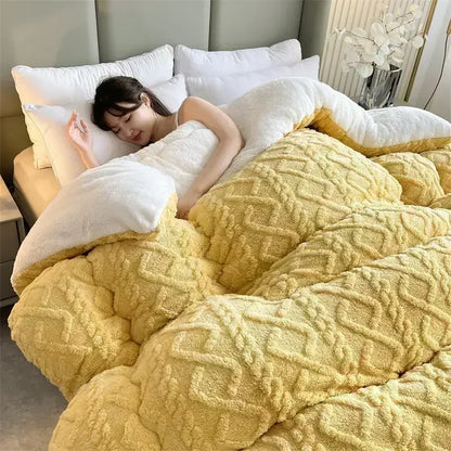 Plush Lamb Cashmere Heavy Winter Throw Blanket