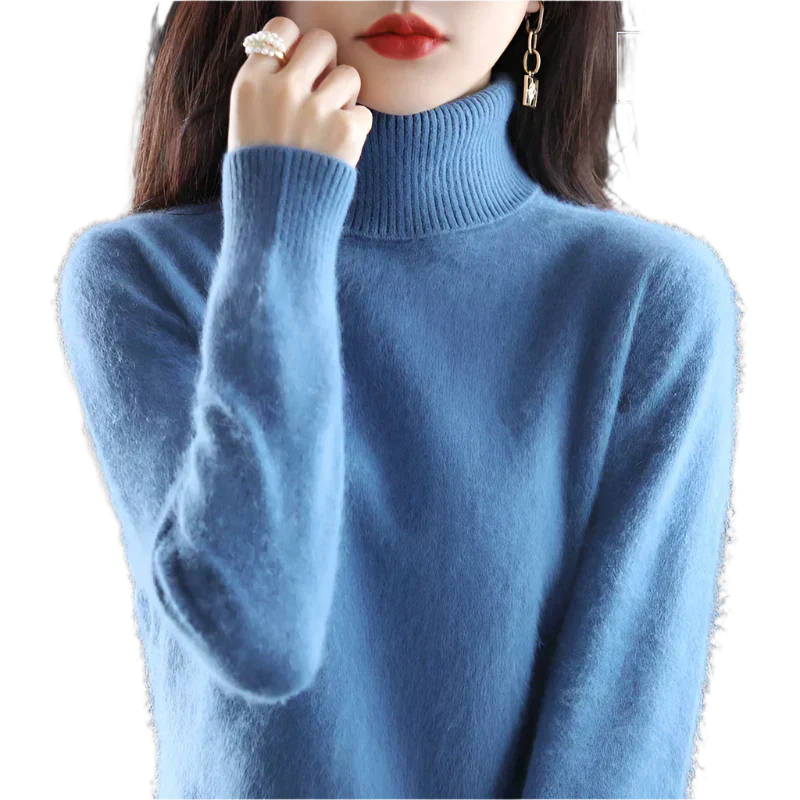 Soft Cashmere Turtleneck Sweater For Women