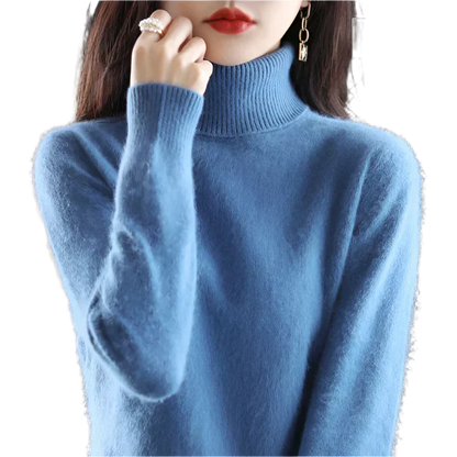 Soft Cashmere Turtleneck Sweater For Women