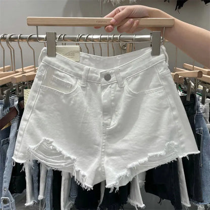 Comfy Women's Distressed Denim Summer Shorts