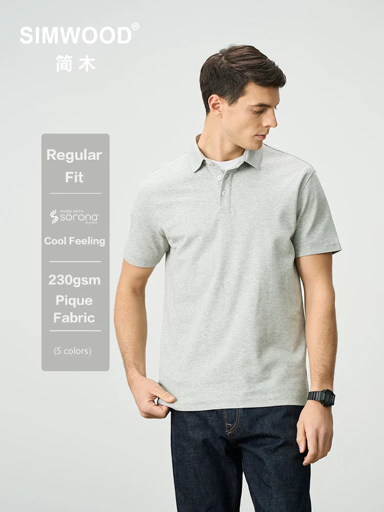 Breathable Lightweight Polo Shirt for Men - VogeLuxe