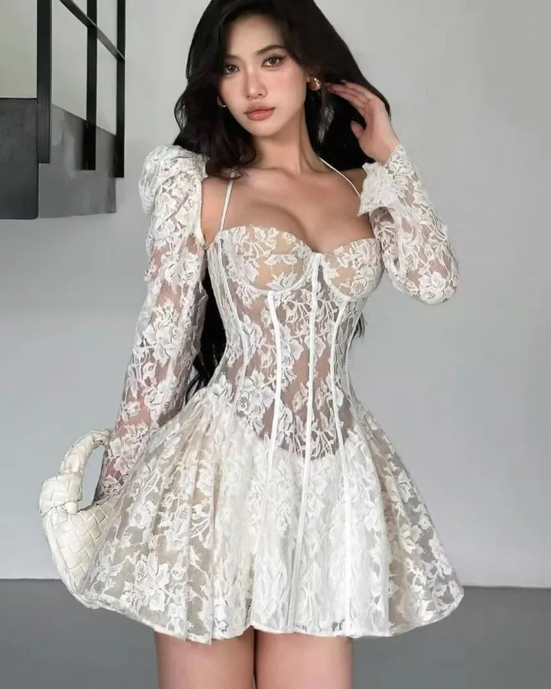 Sexy Open Back Mini Party Dress for Women - VogeLuxe