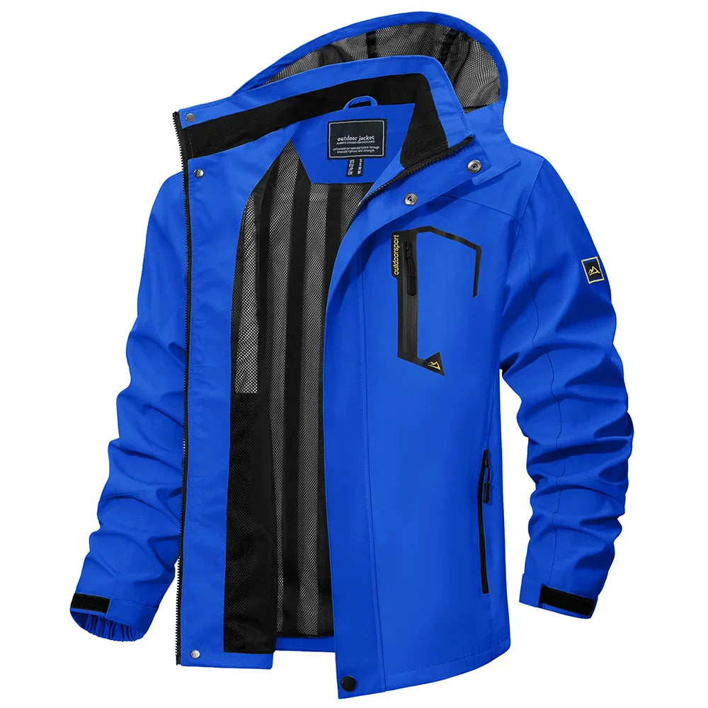 Breathable Water Resistant Men's Windbreaker Coat