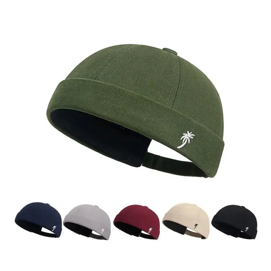 Casual Embroidered Cotton Beanie Cap - VogeLuxe