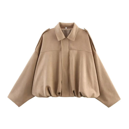 Large Leather Aviator Jacket