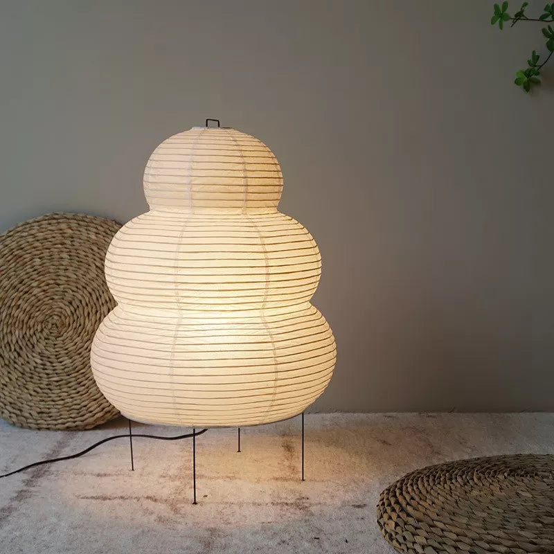 Rustic Wooden Standing Lamp - VogeLuxe