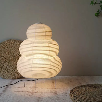 Rustic Wooden Standing Lamp - VogeLuxe