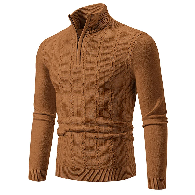 Cozy Men's Winter Crew Neck Pullover Sweater