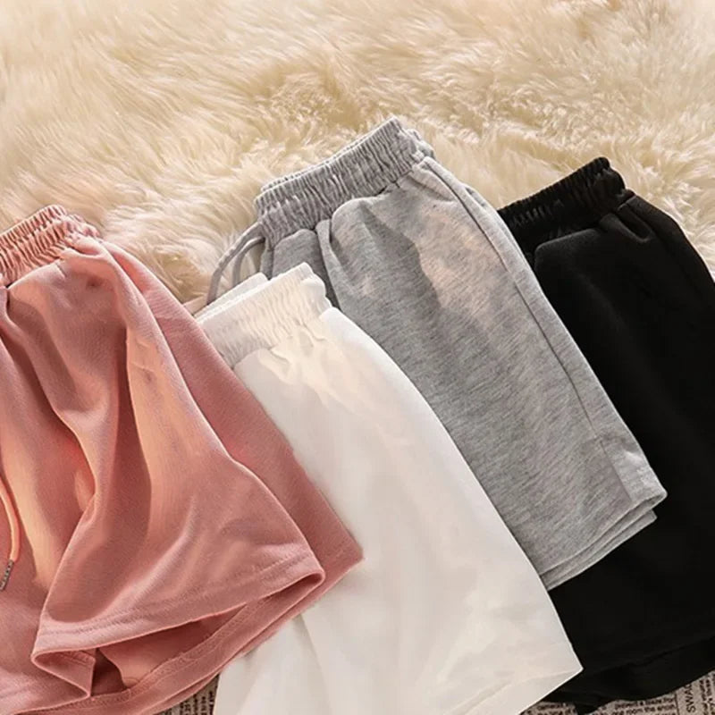 Comfy High Waist Loose Fit Shorts - VogeLuxe