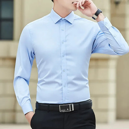 Extra Large Fit Dress Shirt - Classic Long Sleeve