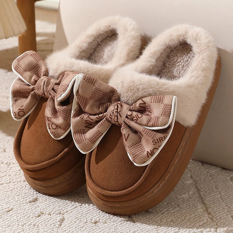 Comfortable Ladies Ribbon Soft Slippers