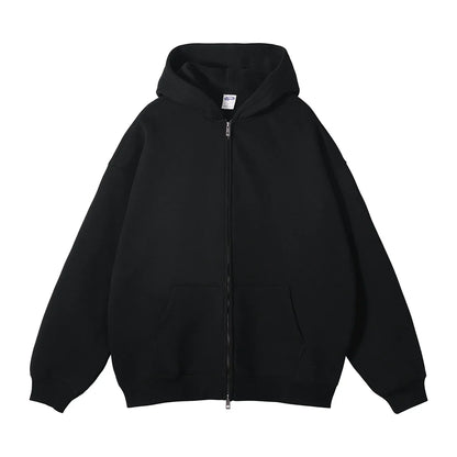 Warm Thick Fleece Zip Up Hoodie Jacket