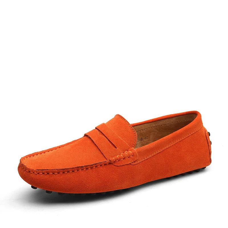 Classic Leather Slip On Shoes
