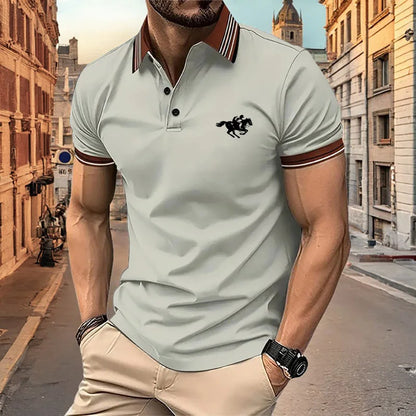 Cool Mens Short Sleeve Polo Shirt - VogeLuxe