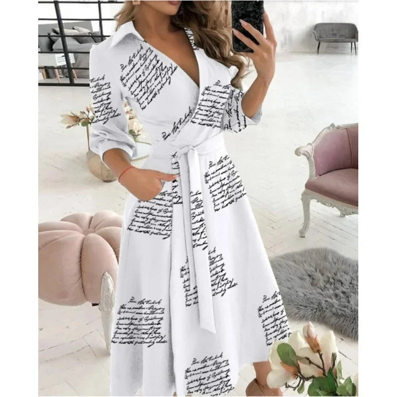 Elegant Women's Wrap Around Dress