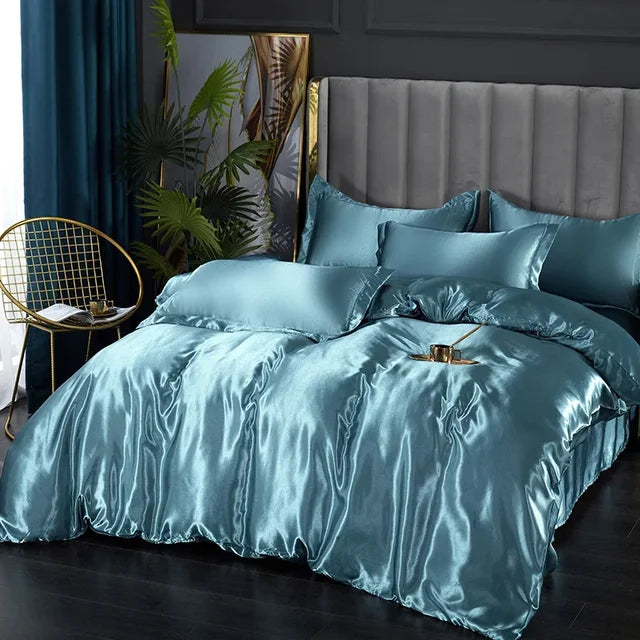 Soft Satin Bed Sheets Set - VogeLuxe