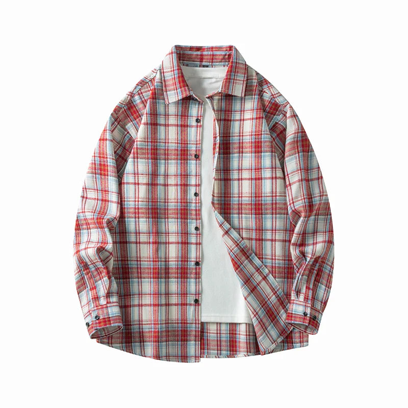 Comfortable Plaid Flannel Shirt - Cozy Cotton Long Sleeve
