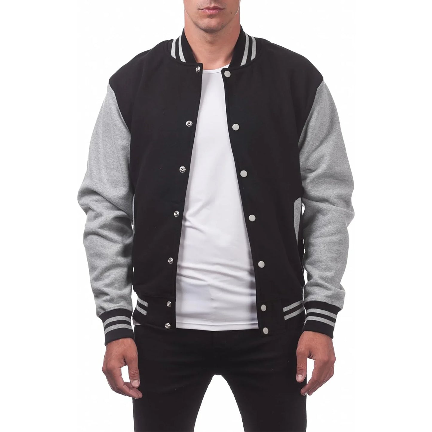 Casual Fit Baseball Bomber Jacket for Men