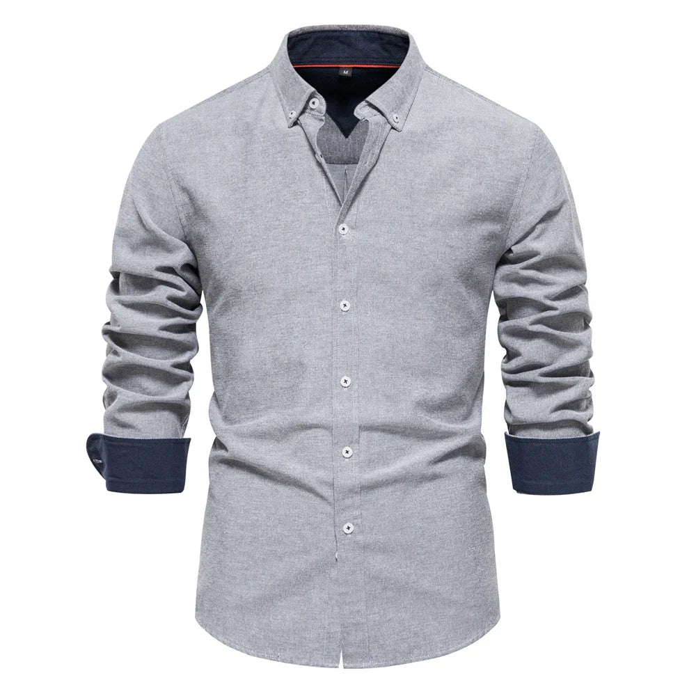 Classic Casual Men's Cotton Button Shirt