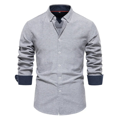 Classic Casual Men's Cotton Button Shirt