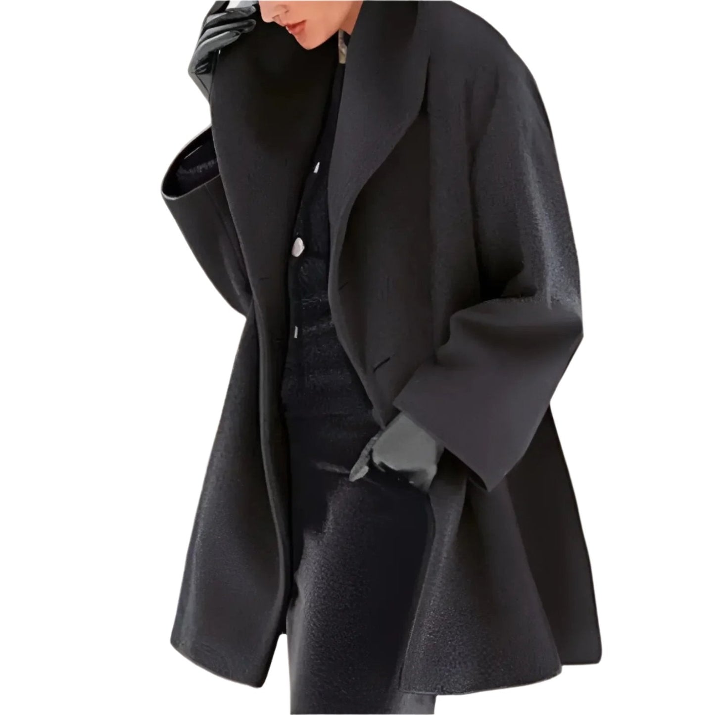 Women's Classic Warm Parka Coat with Button Front - BritishElegance