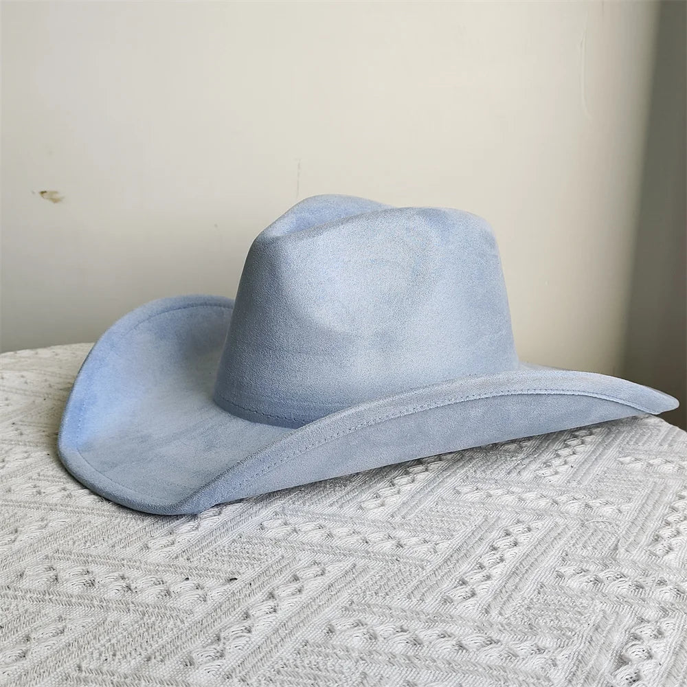 Soft Wide Brim Cowboy Hat Adjustable Size