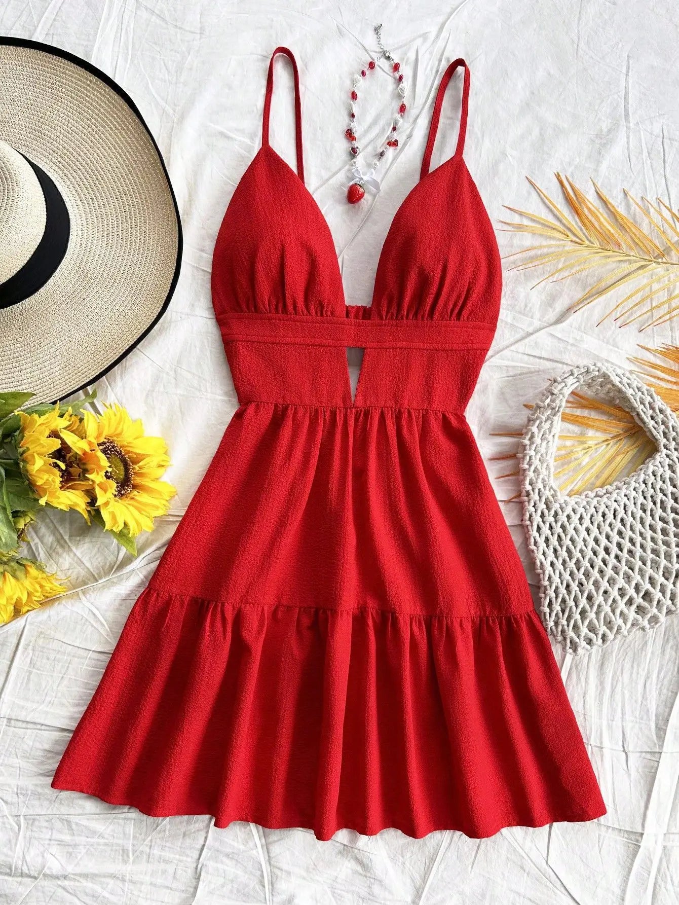 Sleeveless Animal Print Summer Mini Dress