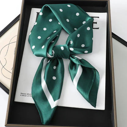 Soft Plaid Scarf for Women Neck Hair Accessory