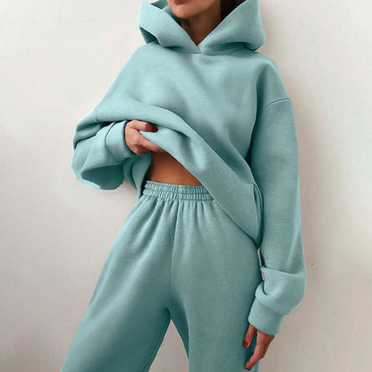 Cozy Women's Casual Sweatpant Hoodie Set