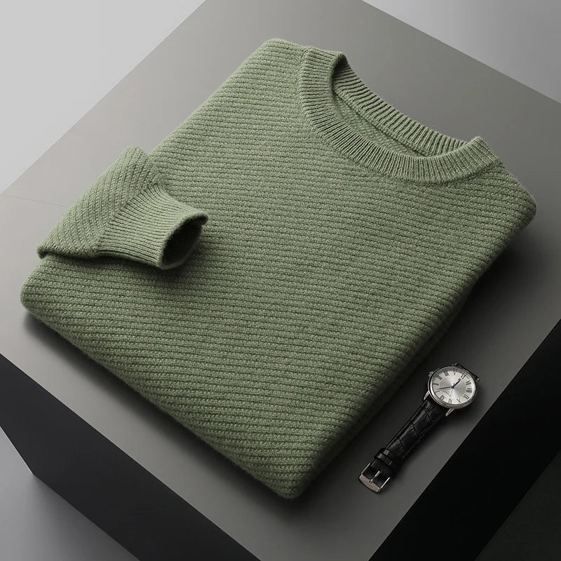 Classic Fit Men's Crew Neck Jumper