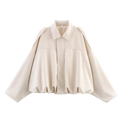 Large Leather Aviator Jacket