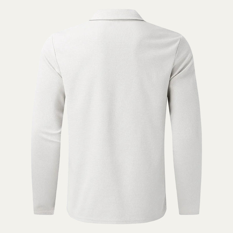 VogeLuxe | Men’s Textured Zip Up Collared Jacket