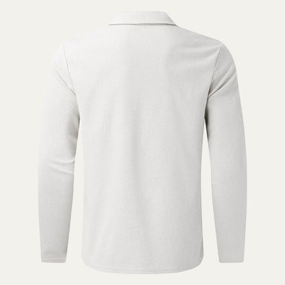VogeLuxe | Men’s Textured Zip Up Collared Jacket