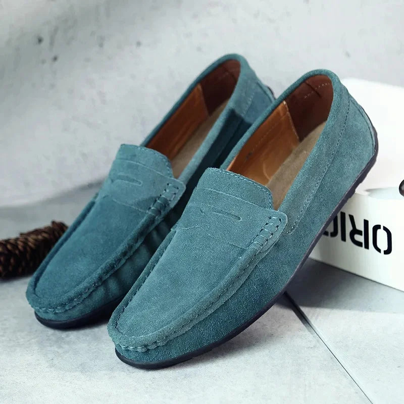 Easton | Classic Leather Slip On Loafers for Men
