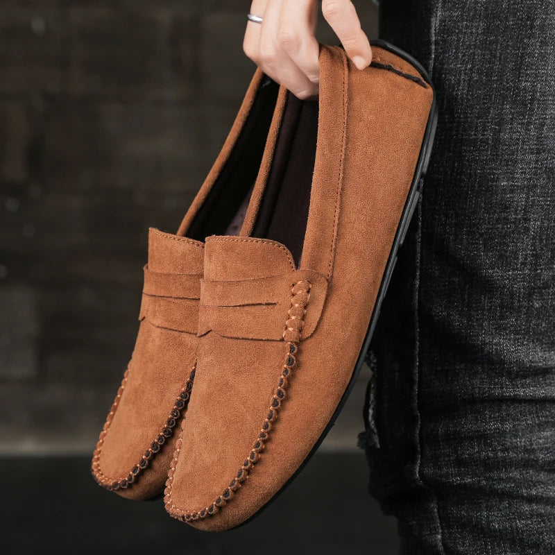 Stylish Leather Men's Slip On Shoes