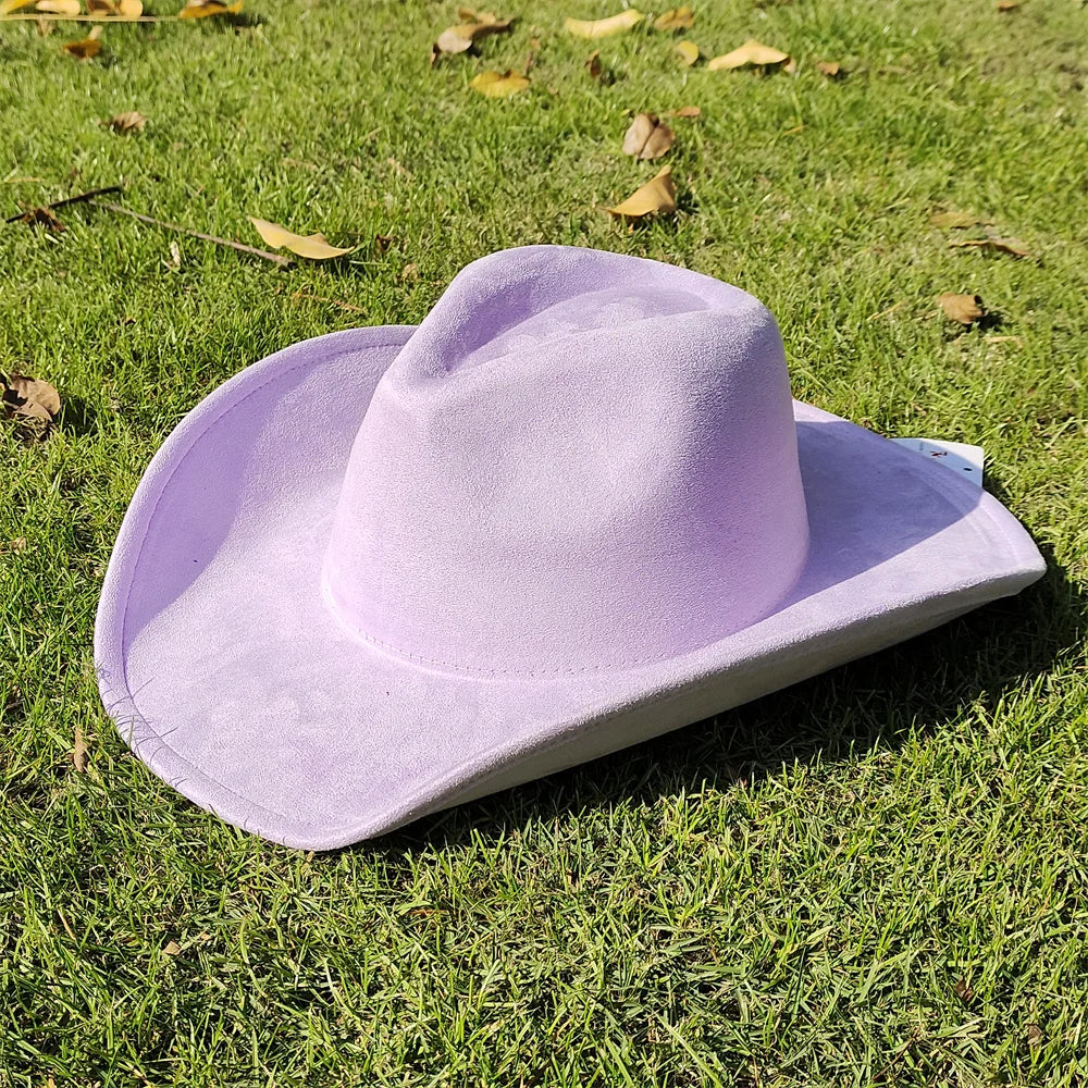 Soft Wide Brim Cowboy Hat Adjustable Size